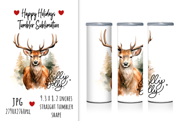 "Holly Jolly" Tumbler Design