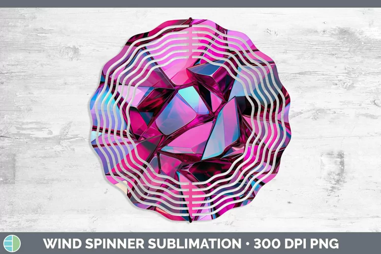 Holographic Berry Wind Spinner | Sublimation Spinner Designs