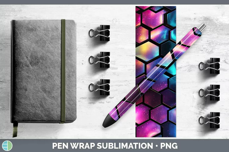 Holographic Black Pen Wrap Sublimation Epoxy Pen Designs
