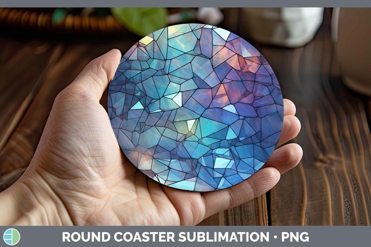 GorgeousHolographic  Round Coaster design.