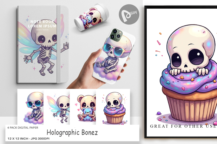 Digital Paper Holographic Skeletons
