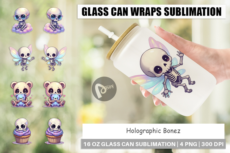 Glass Can Holographic Skeletons