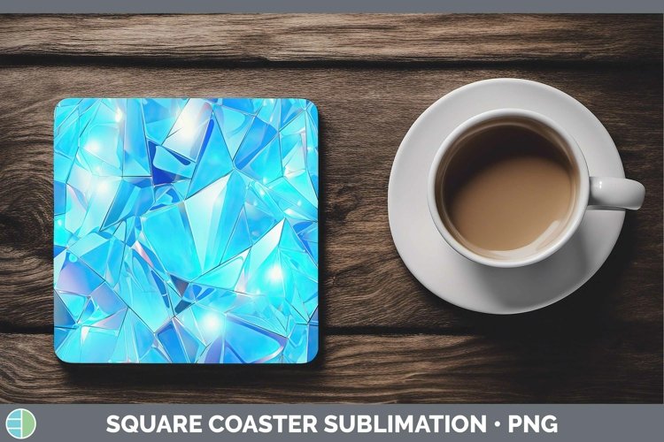 GorgeousHolographic  Square Coaster design.