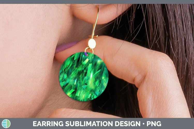 GorgeousHolographic Round Earrings design.