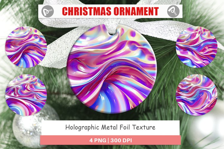 Christmas Ornaments Holographic Metal Foil