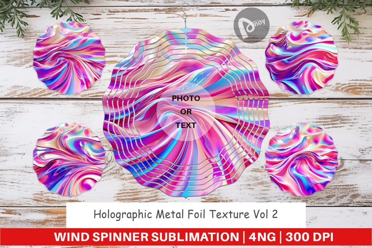 Wind Spinner Holographic Metal Foil