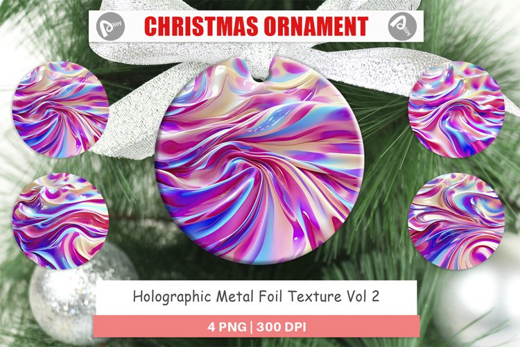 Christmas Ornaments Holographic Metal Foil