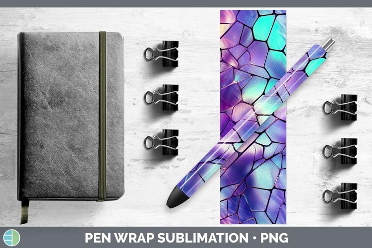 GorgeousHolographic Pen Wrap design.