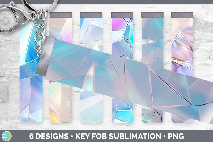 Holographic Rainbow Key Fob | Bundle Wristlet Designs