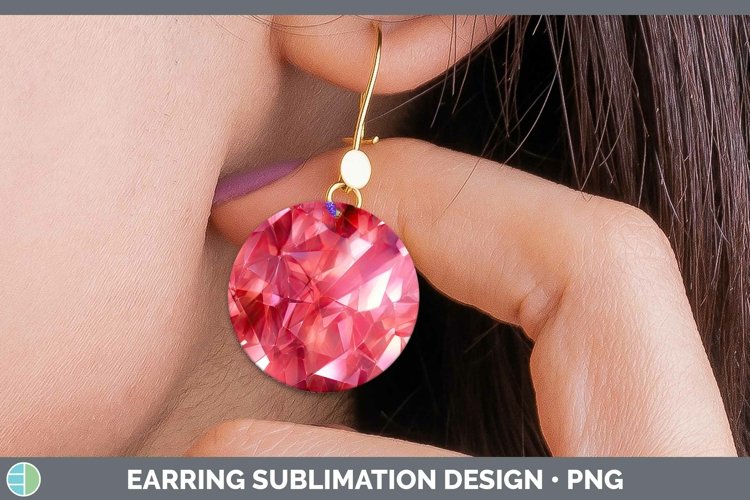 GorgeousHolographic  Round Earrings design.