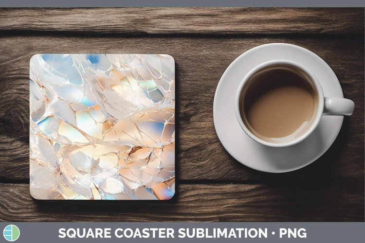 GorgeousHolographic Square Coaster design.