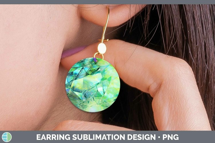 GorgeousHolographic  Round Earrings design.
