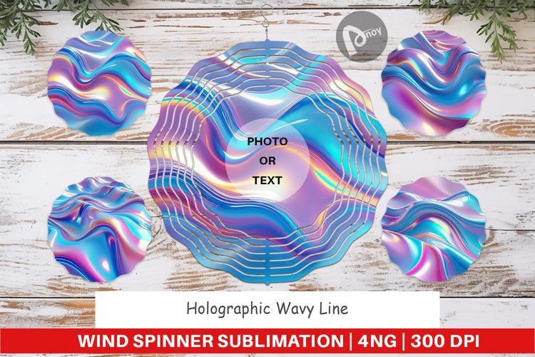Wind Spinner Holographic Waves