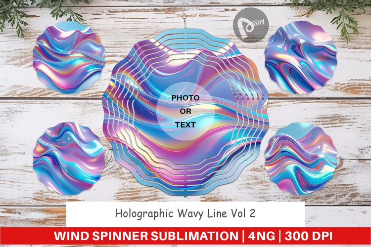 Wind Spinner Holographic Waves