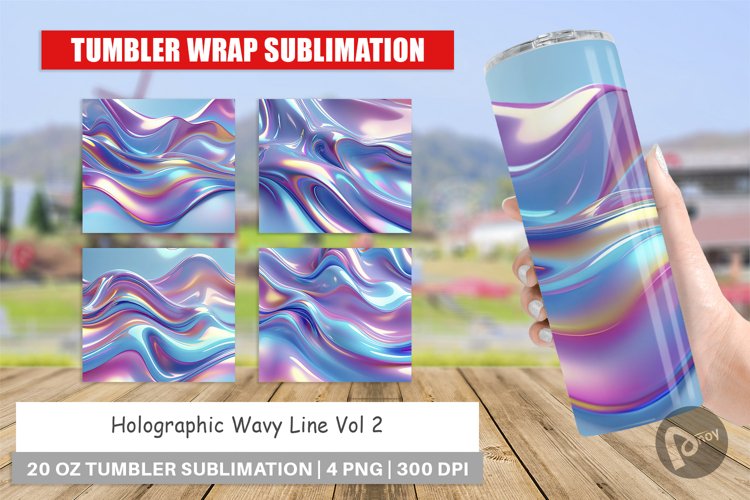 Tumbler Wrap Holographic Waves