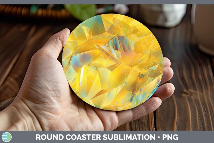 GorgeousHolographic  Round Coaster design.