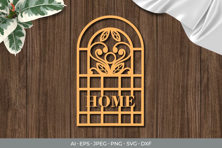 Home Arched Decor SVG