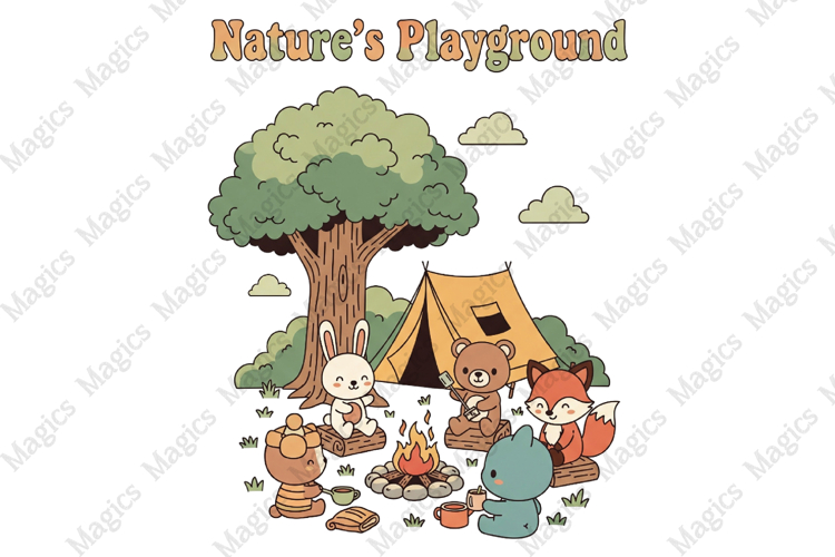 Nature’s Playground | Camping PNG | Camper Sublimation