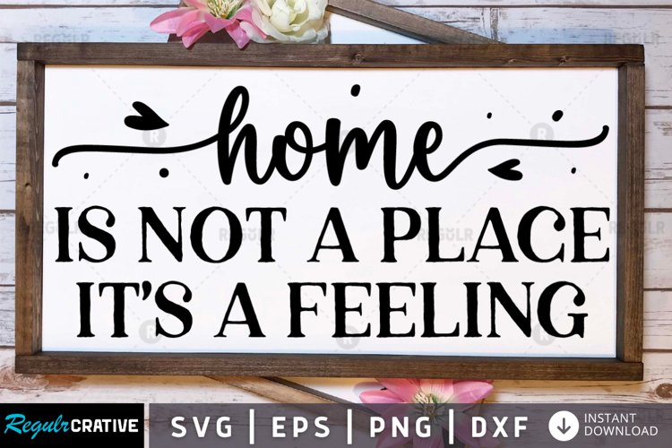 Home is not a place SVG, Family SVG Design