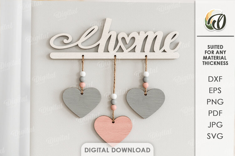 Home Decor Laser Cut. Wall Decor SVG example image 1