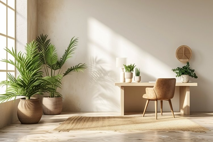 Scandinavian Style with Desk & vases example image 1