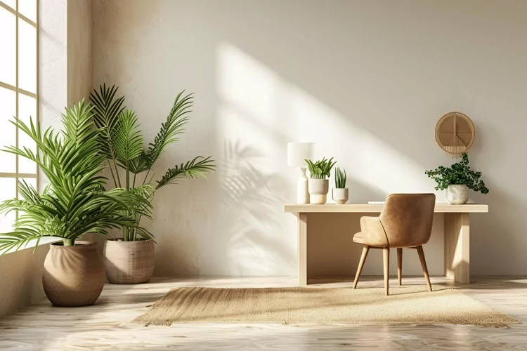 Scandinavian Style with Desk & vases