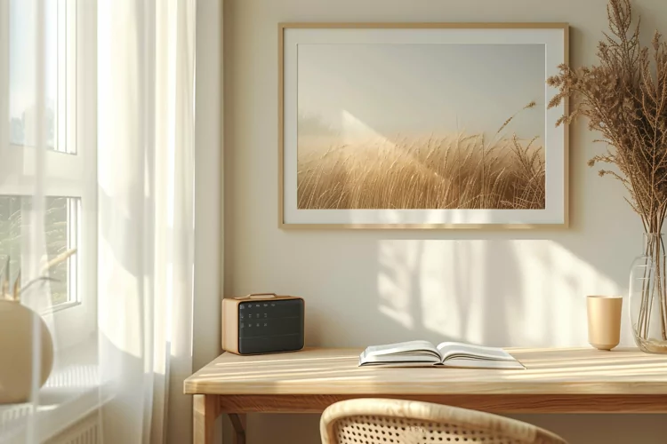 Minimalist Design with Desk & Frame