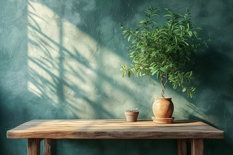 Home room Vases and Desk Sunlight from window example image 1