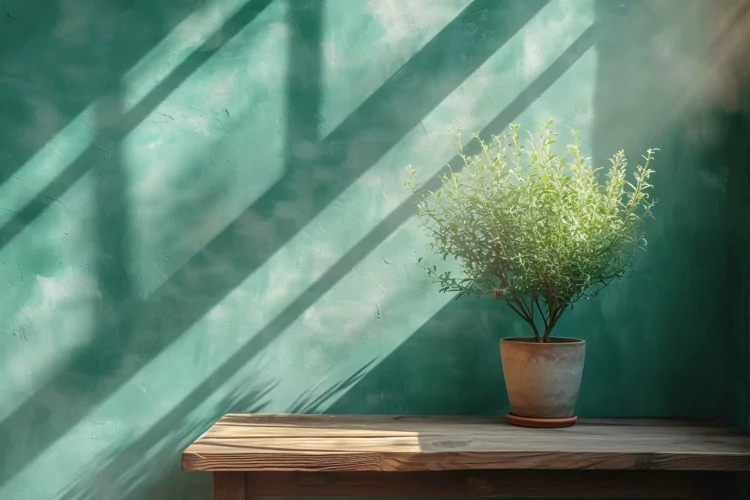 Home room Vases and Desk Sunlight from window