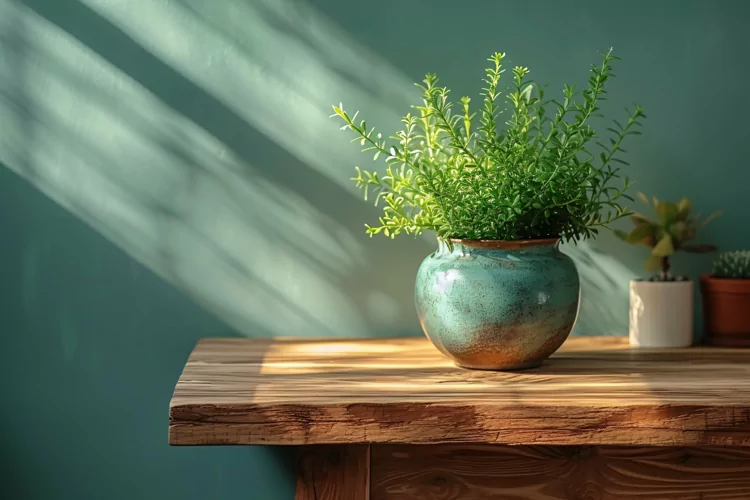 Home room Vases and Desk Sunlight from window