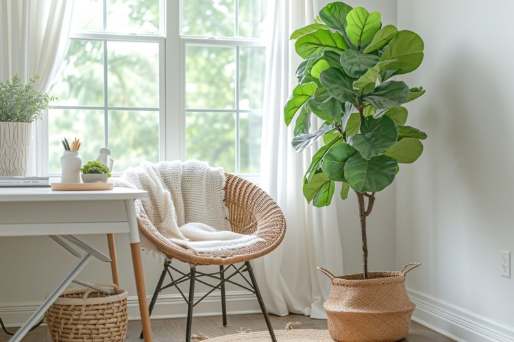 Home room Vases and Desk Sunlight from window