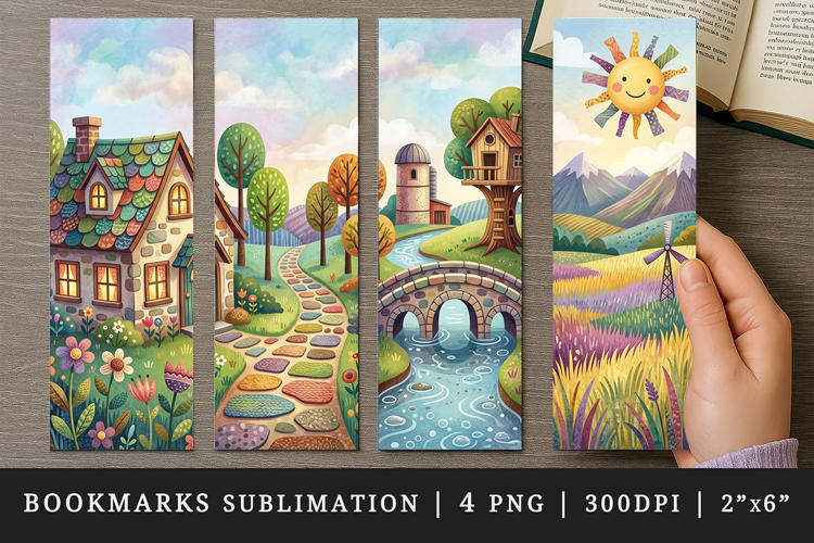 Home bookmarks printable sublimation bookmark design