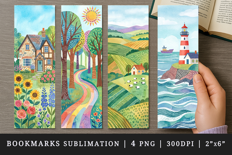 Home bookmarks printable sublimation bookmark design