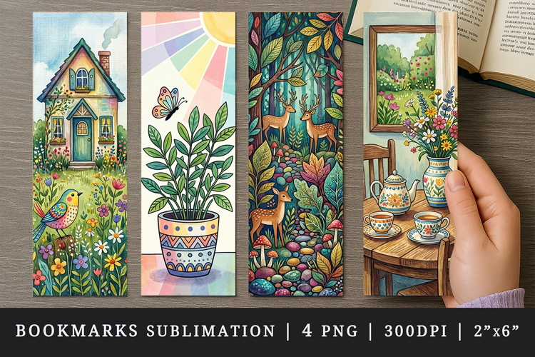 Home bookmarks printable sublimation bookmark design