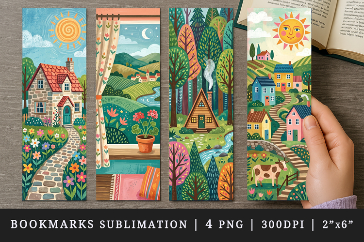 Home bookmarks printable sublimation bookmark design