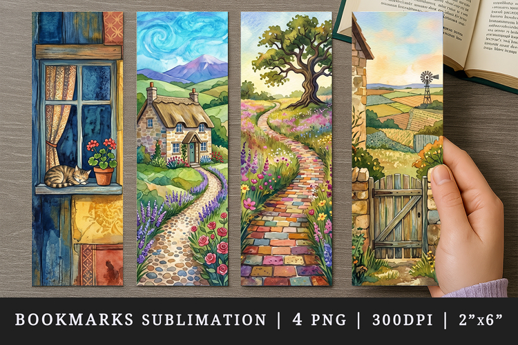 Home bookmarks printable sublimation bookmark design