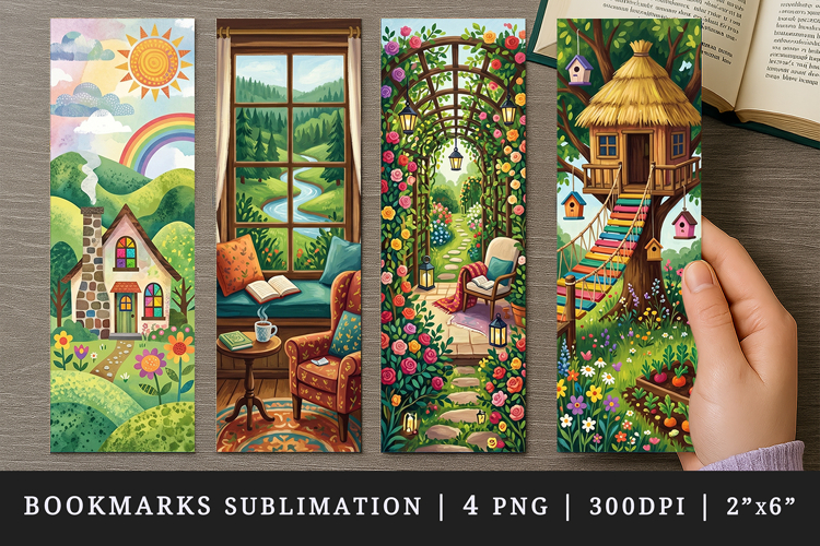 Home bookmarks printable sublimation bookmark design