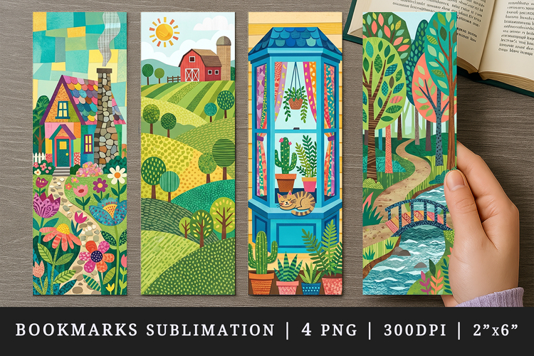 Home bookmarks printable sublimation bookmark design