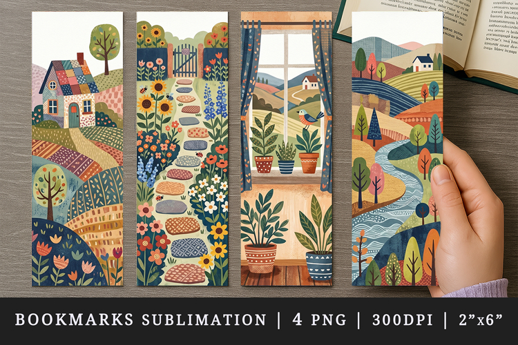 Home bookmarks printable sublimation bookmark design