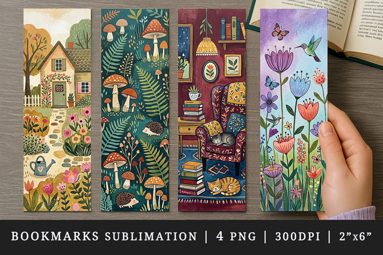 Home bookmarks printable sublimation bookmark design