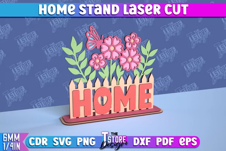 Home Stand Design | Table Stand | Decorative Sign | CNC File