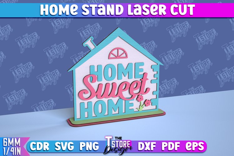 Home Stand Design | Table Stand | Decorative Sign | CNC File