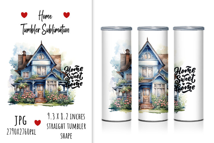 lettering, quotes, printable, home, quotes, tumbler design, sublimation, tumbler, watercolor tumbler design, family, illustration, house, artistic, floral, gift