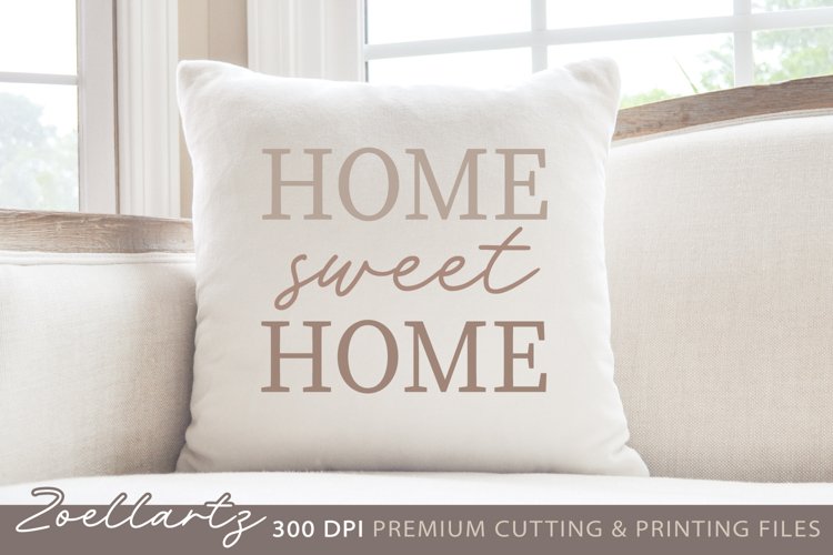 Home Sweet Home SVG Cut File Farmhouse Sign Door Hanger SVG