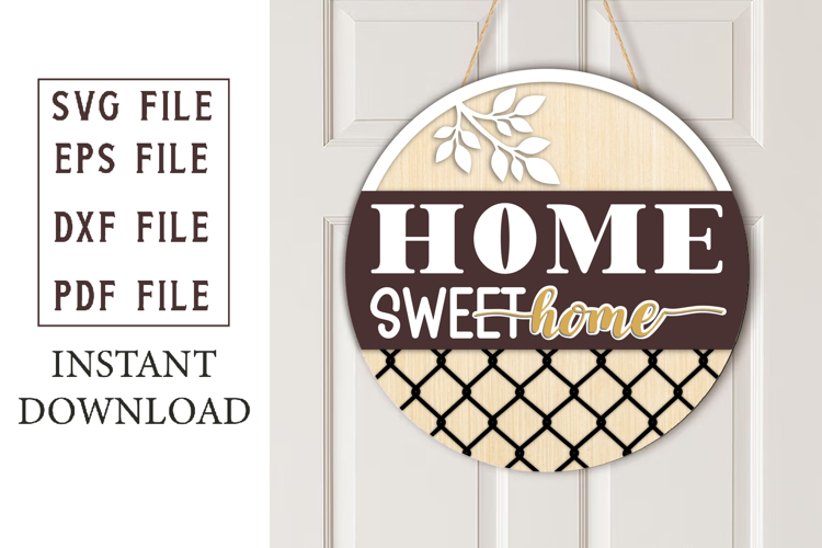 Home Sweet Home Windmill Sign SVG, Farmhouse Decor
