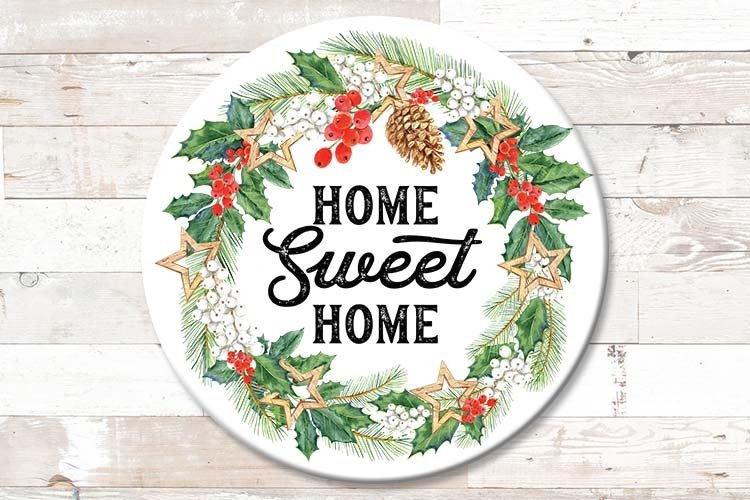 Farmhouse Sign Home Sweet Home Christmas Sublimation png example image 1