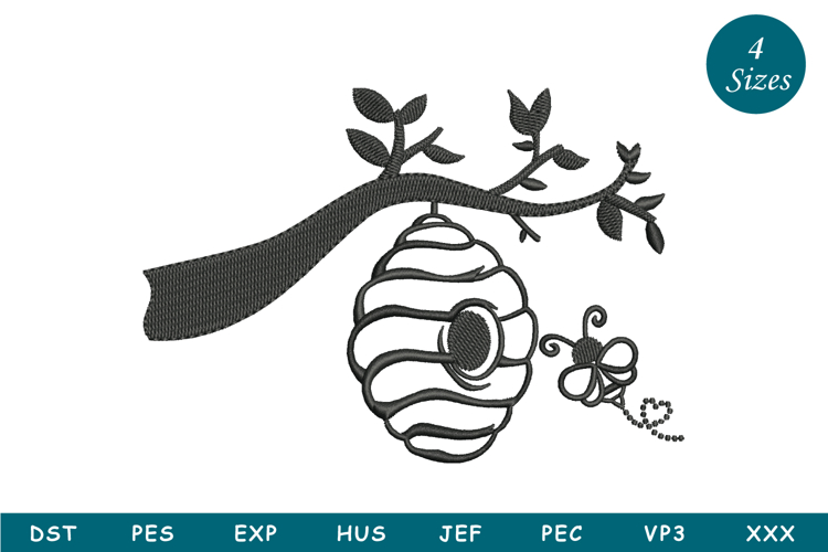 Bee Embroidery Image 24