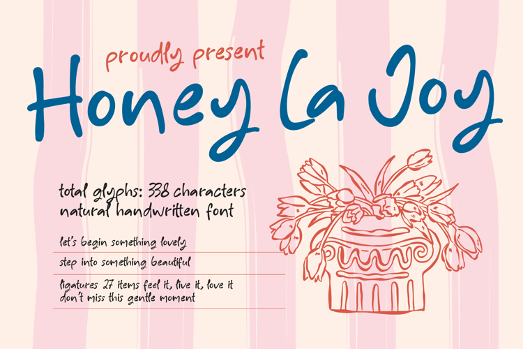 Honey La Joy - Natural Handwritten Font