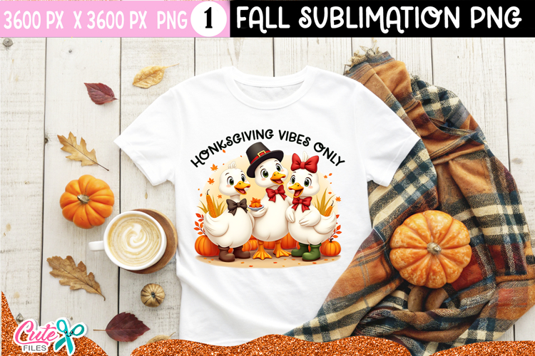 Honksgiving vibes only |Thanksgiving Sublimation PNG