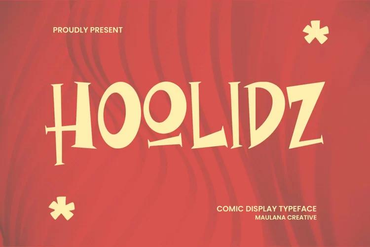 Hoolidz Comic Display Typeface